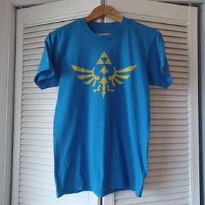 Legend of Zelda Men's Small T-shirt Green Vintage Retro Gaming Link